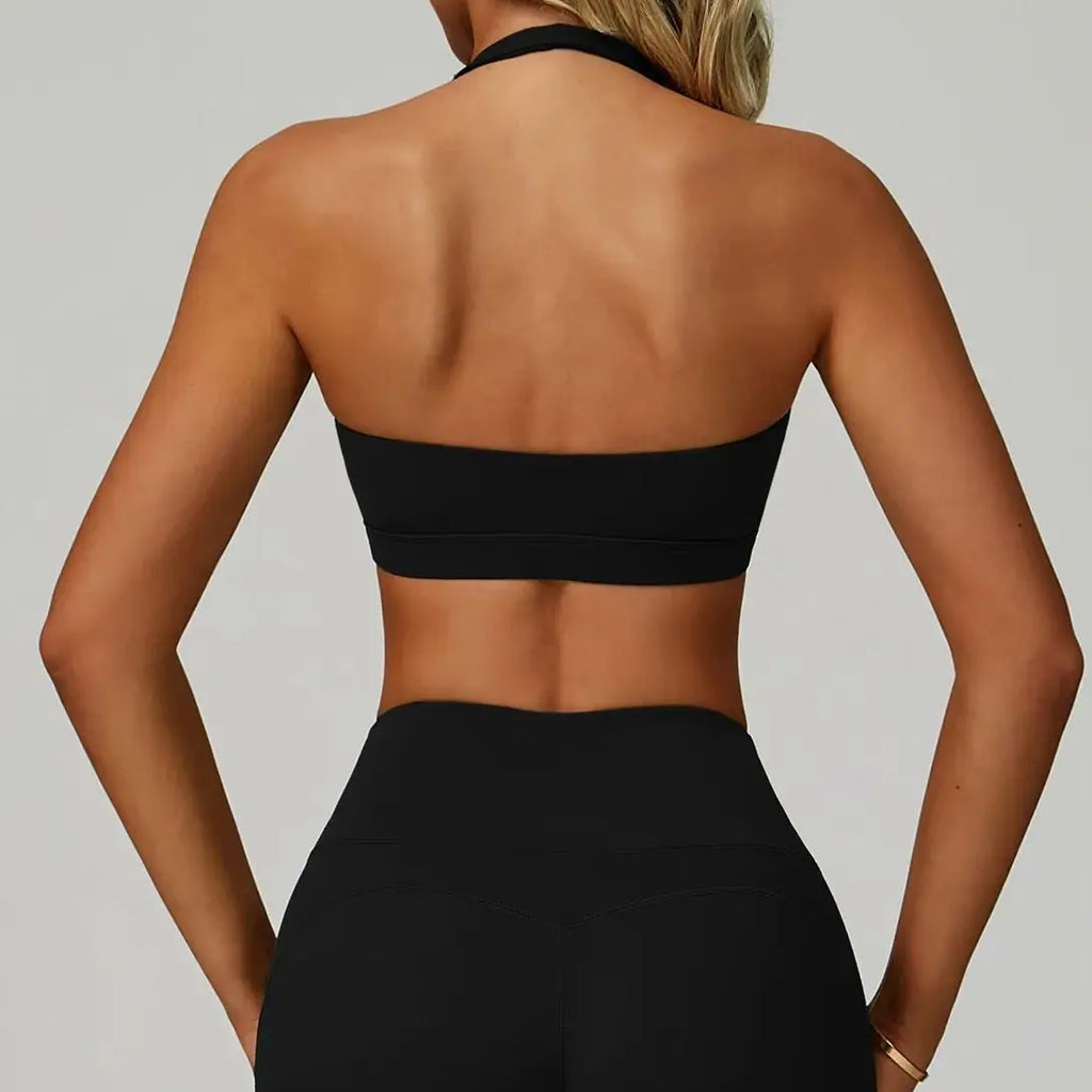 New Sports Bra - Top High Support Open Back Gym Sportswear