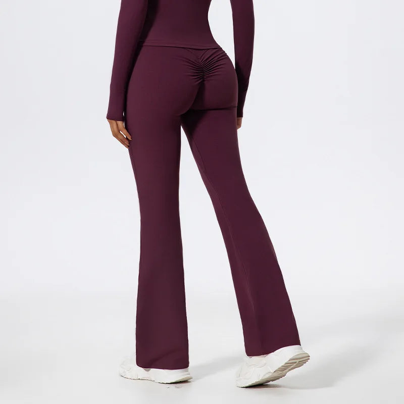 Wide Leg Tight Hip Flared Pants
