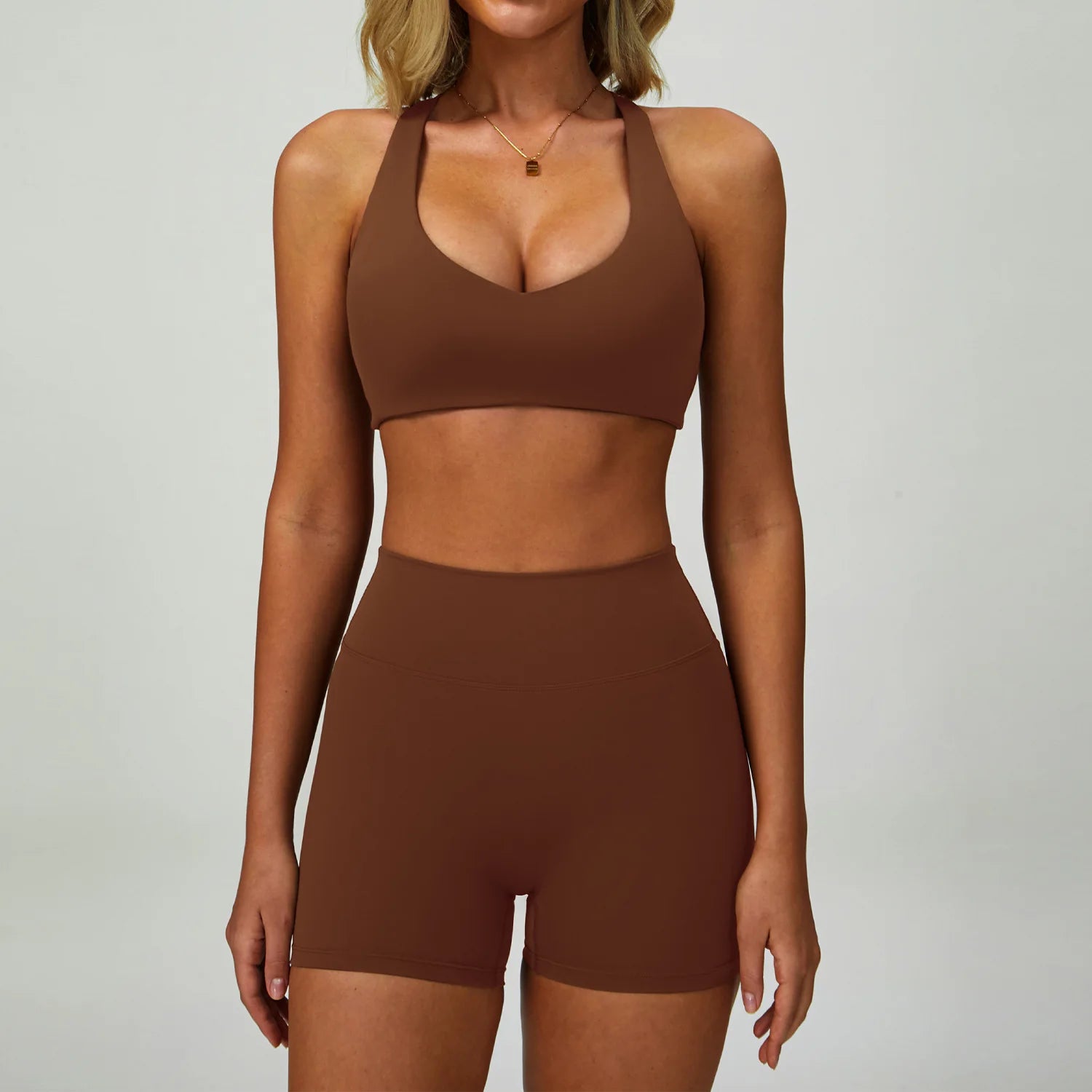 2-3PCS Yoga Suit - Tracksuit Sports Bra High Waist/Leggings Shorts Outfit