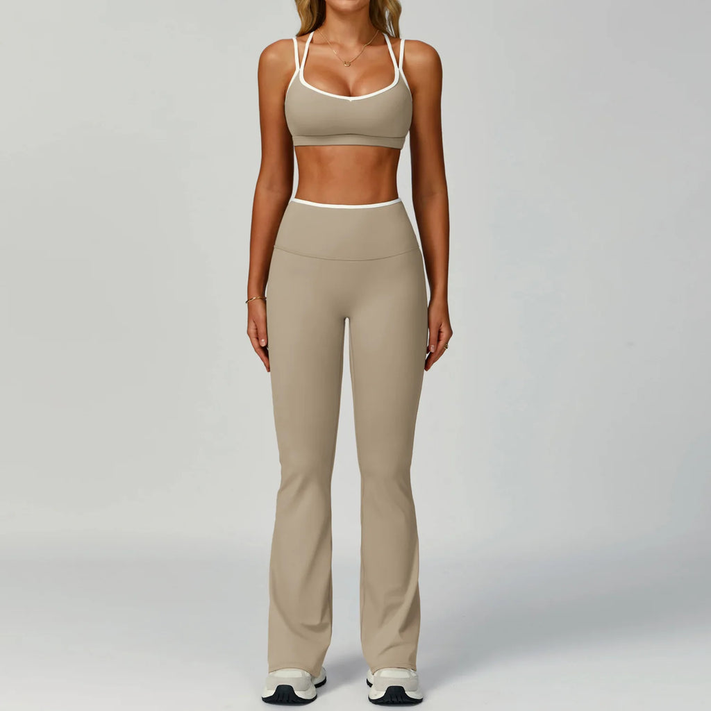 Gym Tracksuit Set 2 Piece Workout Outfits