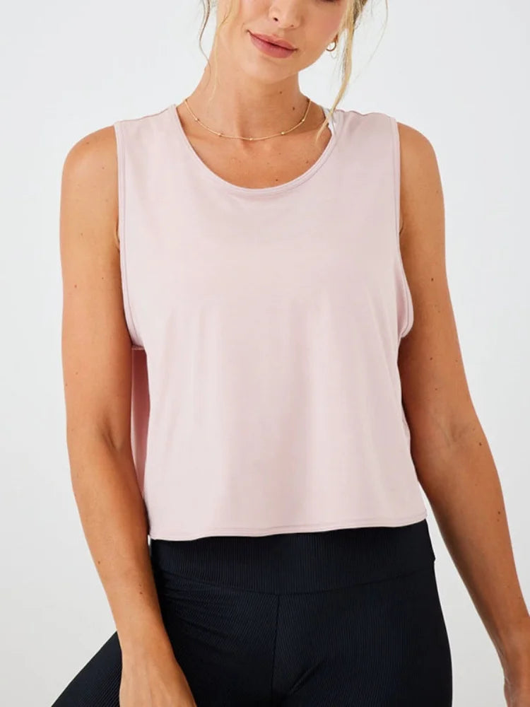 Summer Breathable Racerback Yoga Tank Top