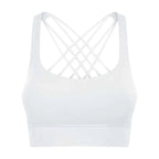 Solid Color Gym Fitness Bra - Tight Sport Top Tank/Soft Shockproof