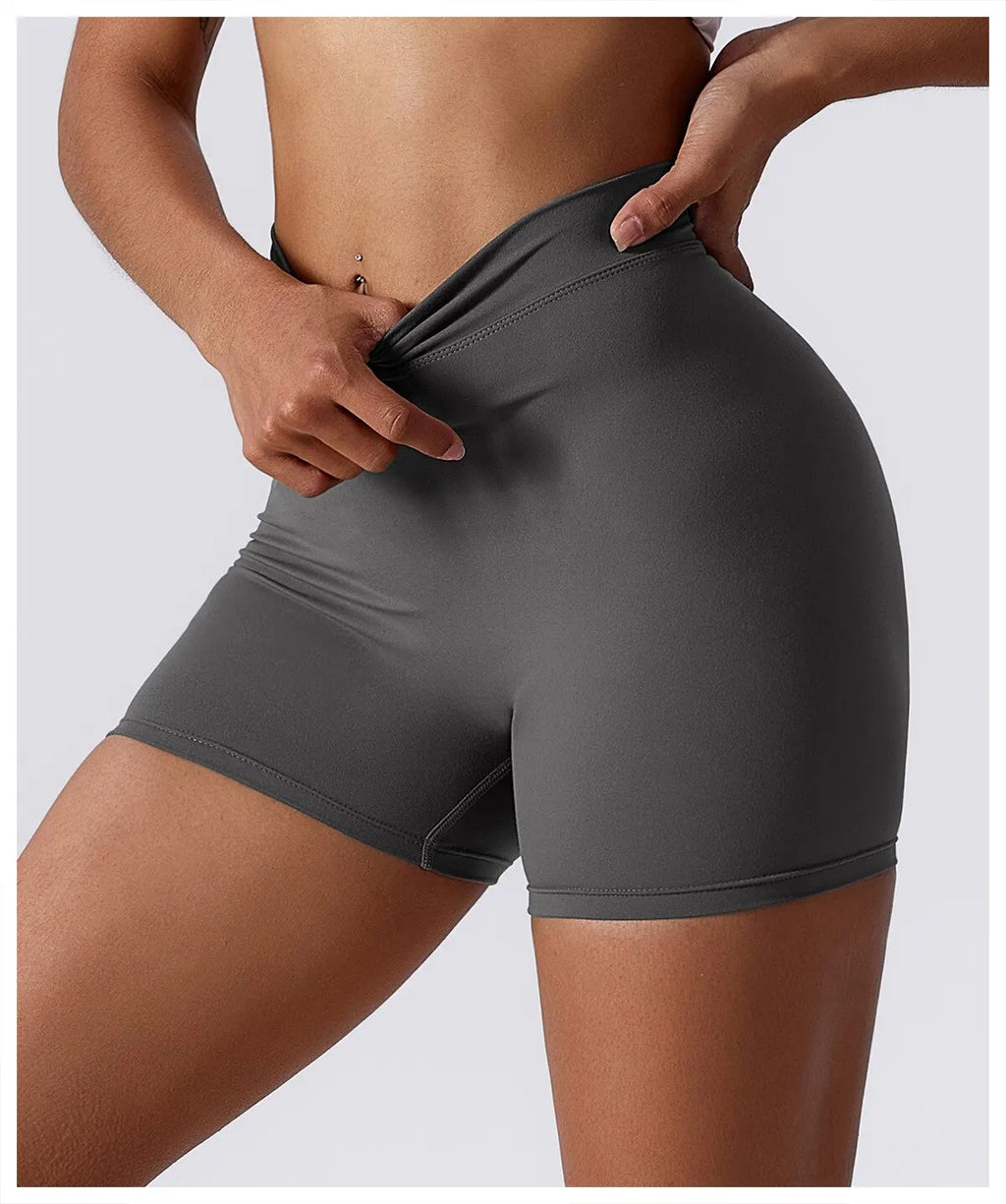 Sexy Stretch Yoga Shorts With Hip Lifting And Abdominal Tightening