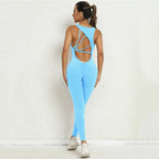 Slim Fit One-Pieces Set-  Backless Jumpsuit