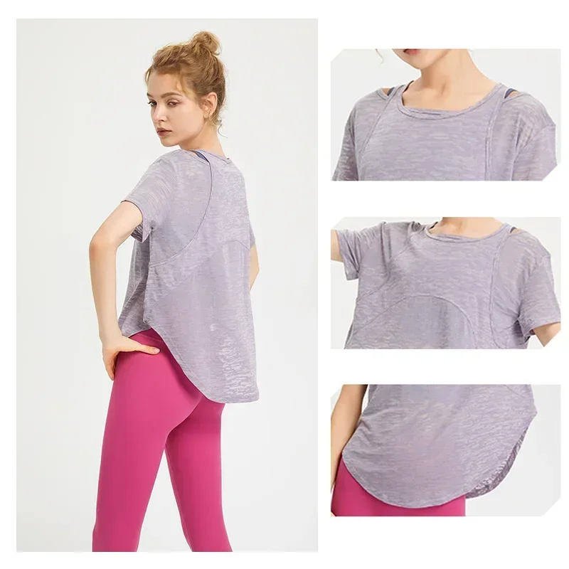 Cotton Short Sleeve Training Sport Top