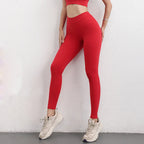 Unique Design V Cut Back Scrunch Gym Leggings