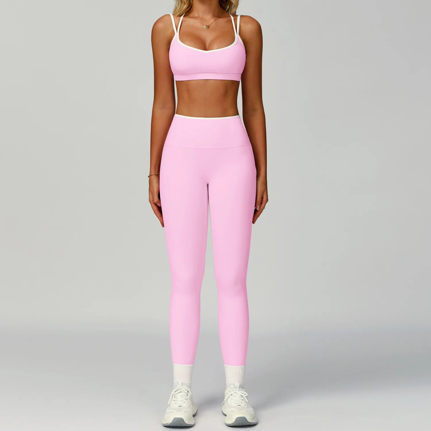 Gym Tracksuit Set 2 Piece Workout Outfits