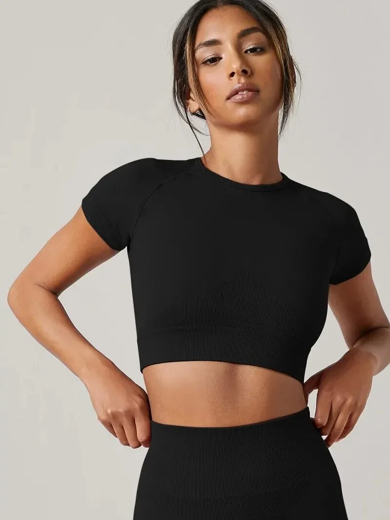 Seamless Sport T Shirt - Short Sleeve Yoga top
