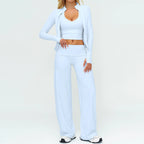 Yoga Tracksuit Set Women 2/3 Piece Workout Outfit Activewear