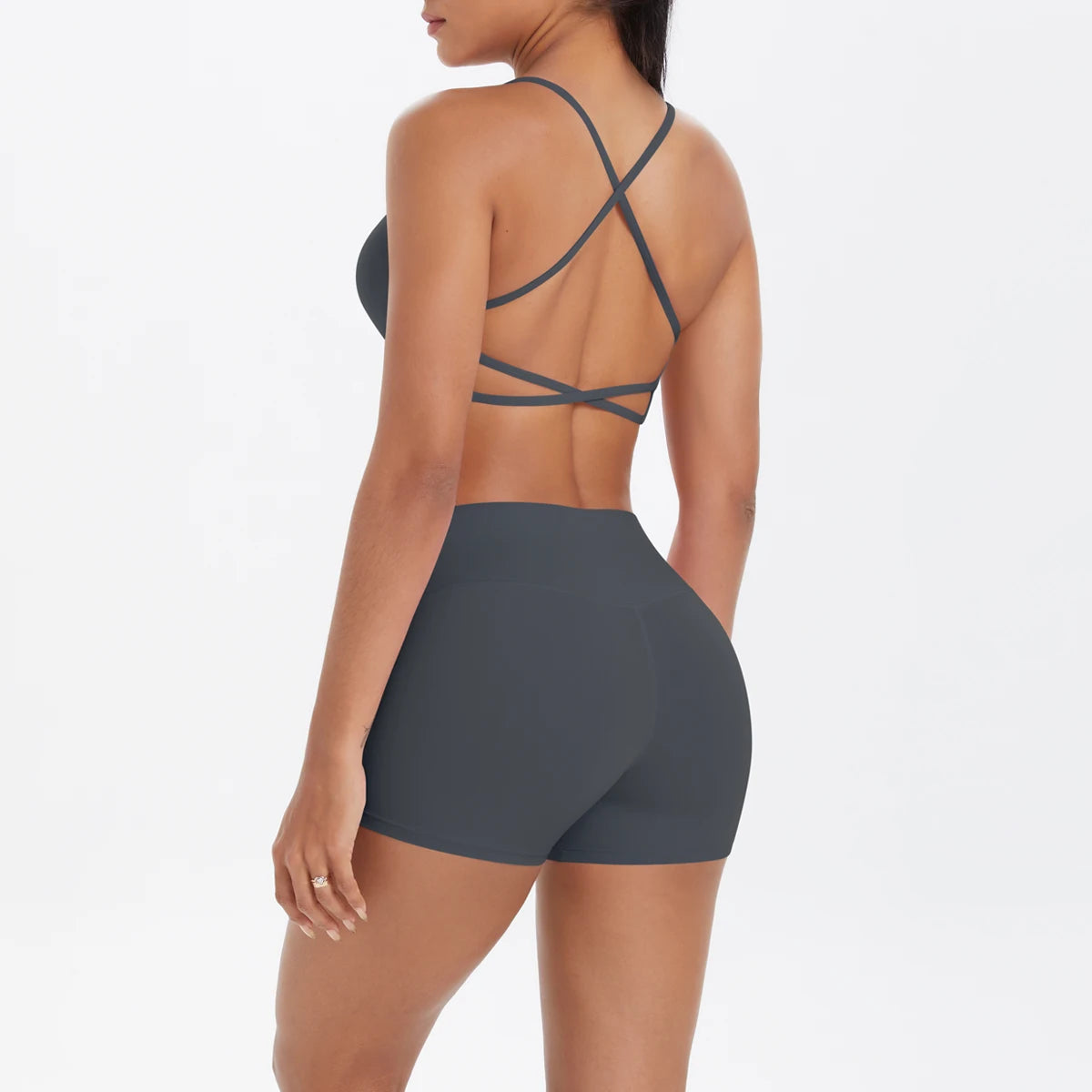 2PCS Halter Yoga Top Set