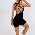Padded Backless One-Piece Yoga Jumpsuit - Hip Lift Tight