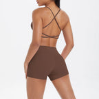 2PCS Halter Yoga Top Set