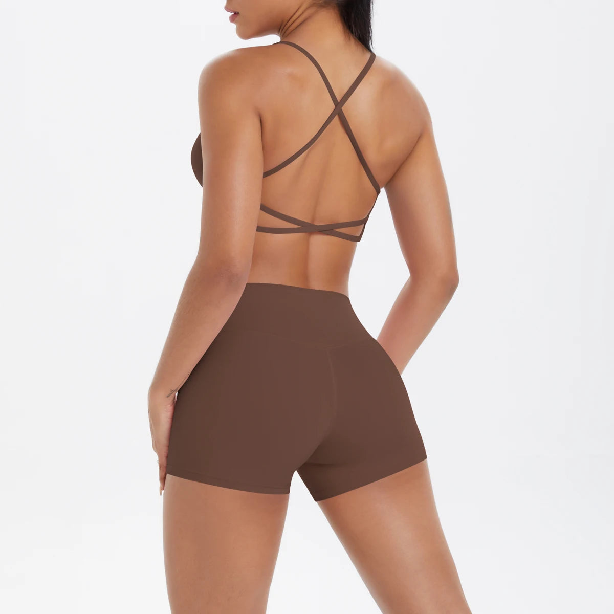 2PCS Halter Yoga Top Set