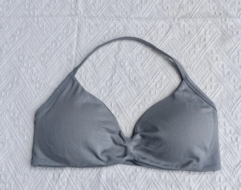 Gym top - weightlifting high support sports bra with shoulder straps