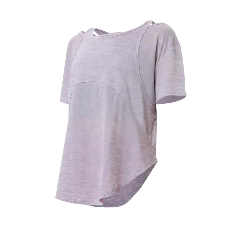 Cotton Short Sleeve Training Sport Top