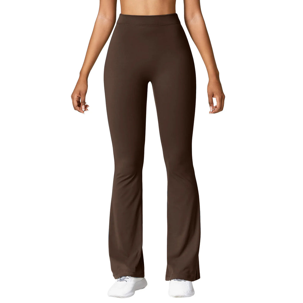 Fashion Micro Horn Leggings Women V-back Waist Sports Pants