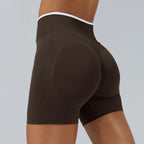 Summer Yoga Shorts High Waist Breathable Fitness Booty-Lifting Sports Running Shorts