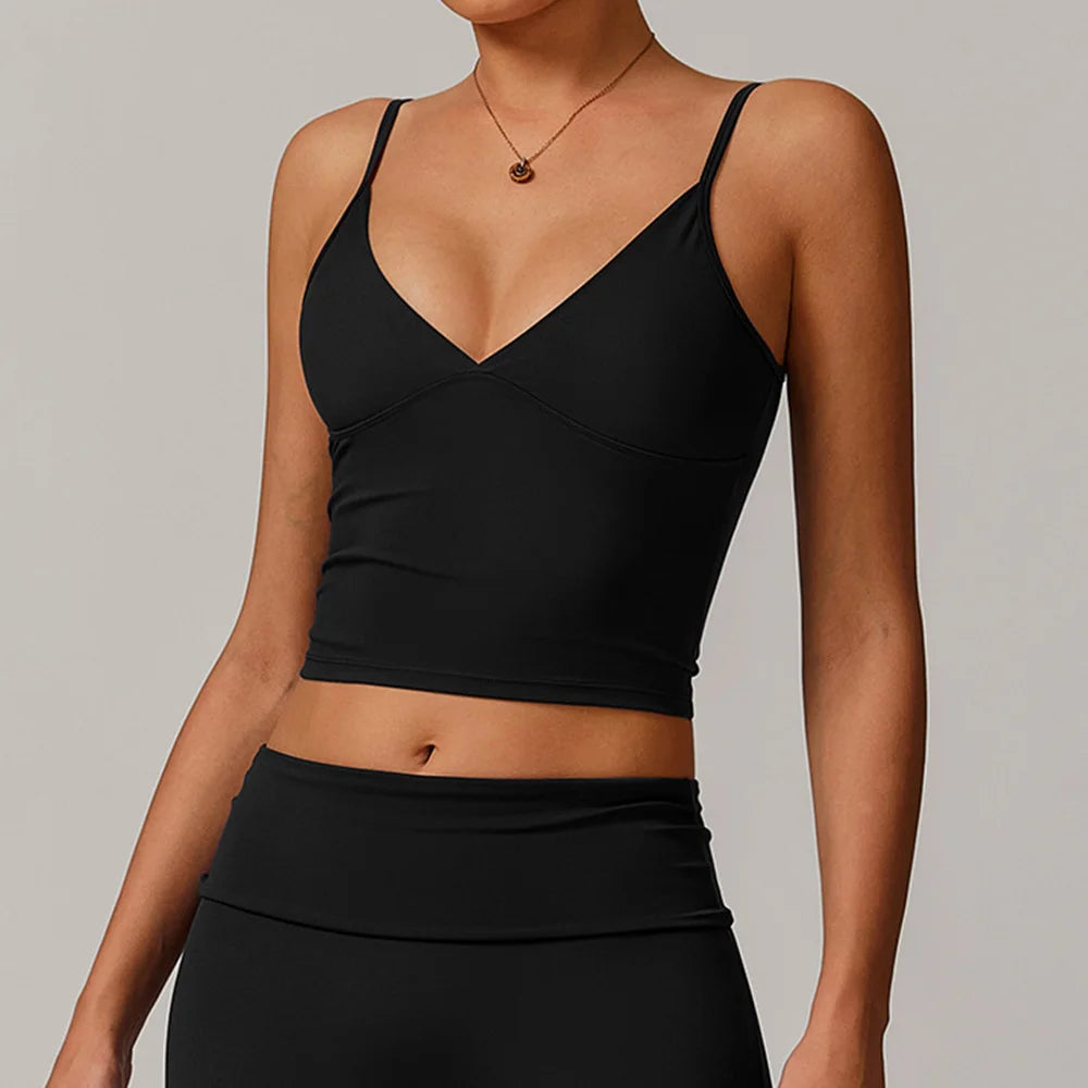 Yoga Vest Fitness Tank Top - Open Back