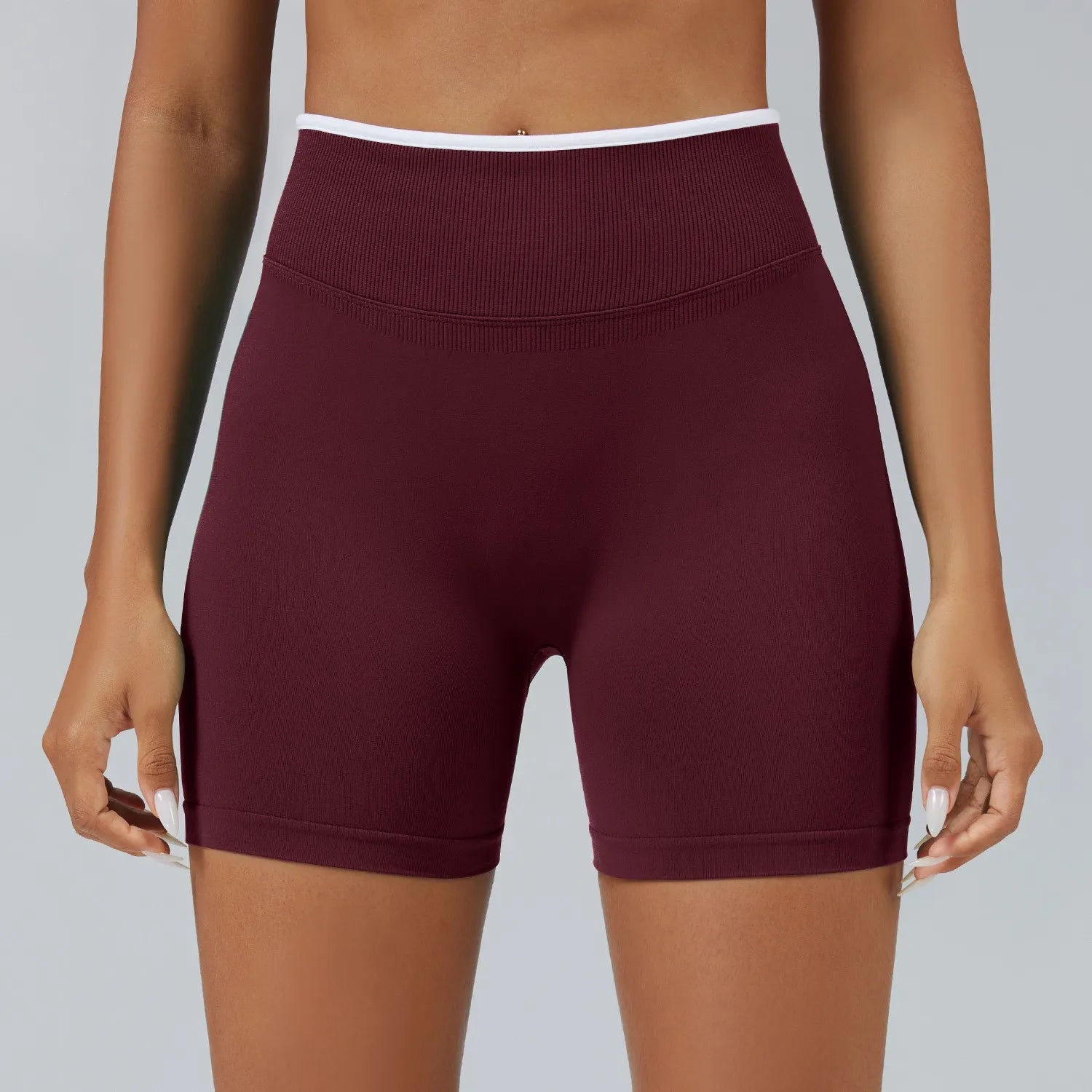 Summer Yoga Shorts High Waist Breathable Fitness Booty-Lifting Sports Running Shorts