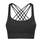 Solid Color Gym Fitness Bra - Tight Sport Top Tank/Soft Shockproof