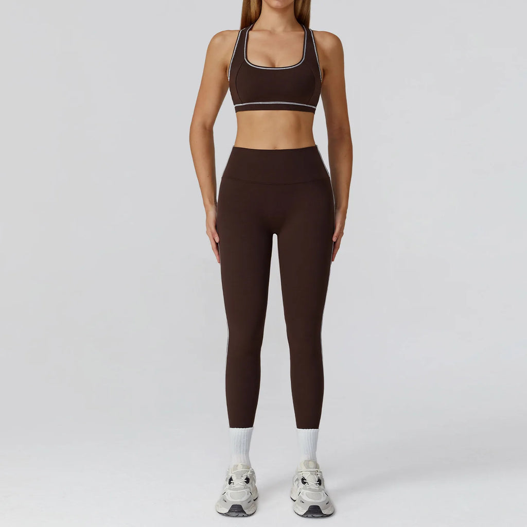Set 2/3PCS Gym Outfit - Sports Set High Waist Leggings
