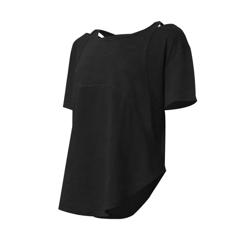 Cotton Short Sleeve Training Sport Top