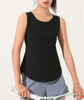 Athletic Cloth Mesh Breathable Back Sleeveless Running Top