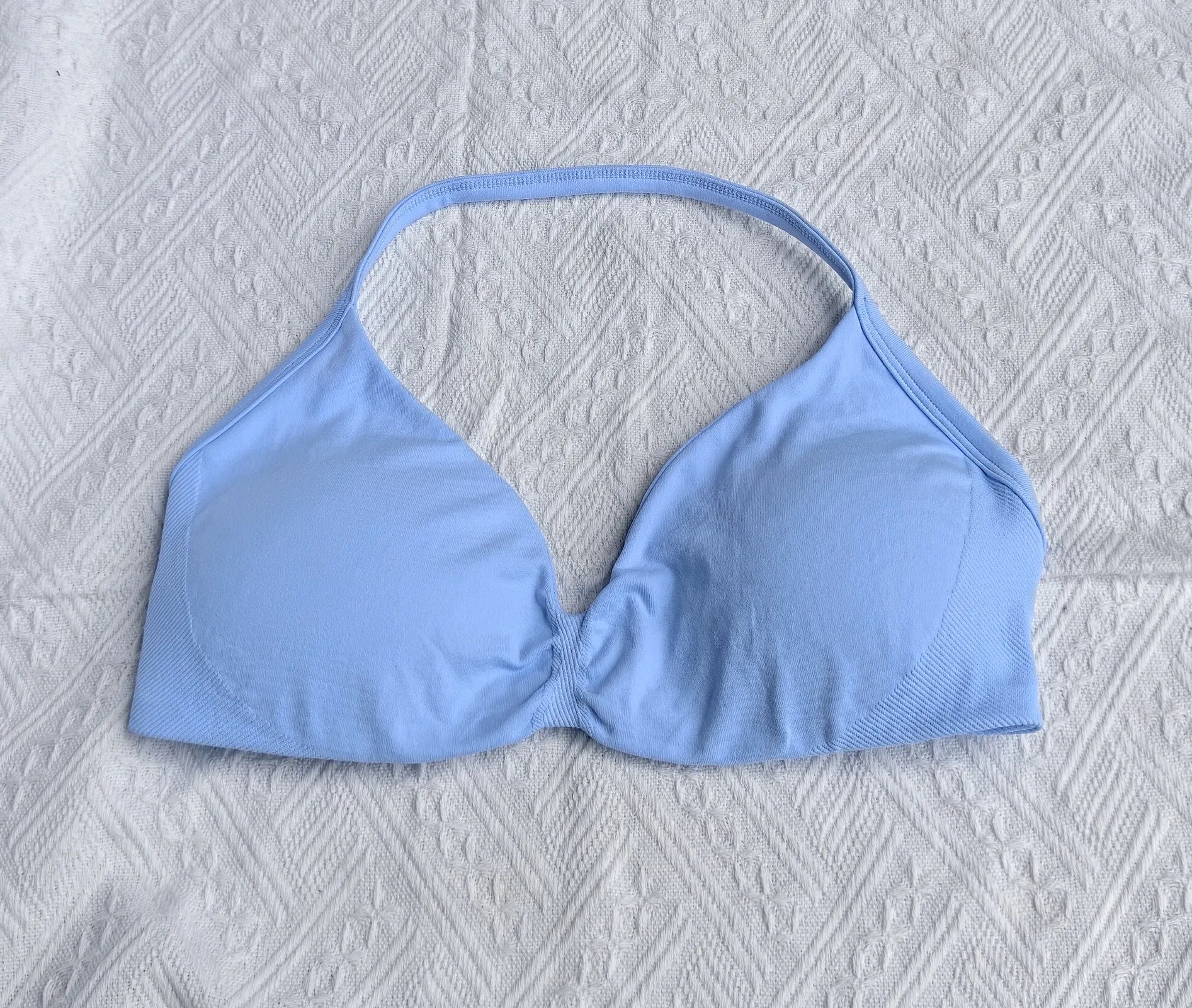 Gym top - weightlifting high support sports bra with shoulder straps
