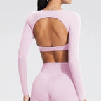 Long-sleeved yoga top - breathable and comfortable
