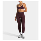 High-waist Leopard Print Slim Yoga Pants - High Elasticity, Skin-friendly, Running and Fitness Women's Long Pants