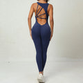 Slim Fit One-Pieces Set-  Backless Jumpsuit