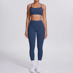 Seamless High-Waist Yoga Set – Peach Sculpt Fit