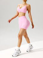 2 pcs/set Sports Bra Shorts Legging Set