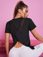Summer sports T-shirt - Loose breathable quick drying mesh Top