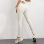 Unique Design V Cut Back Scrunch Gym Leggings