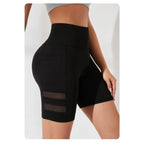 Yoga Shorts With Pocket - Slim Shorts High Waist Sexy Hip Lifting Bicker Leggings