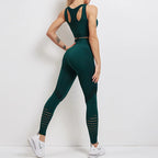 Seamless Activewear 2 Piece Set - High Waist Leggings & Sports Bra