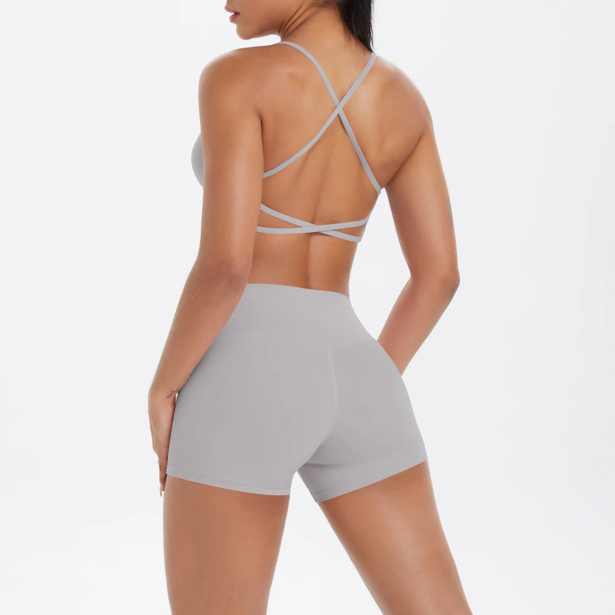 2PCS Halter Yoga Top Set