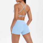 2PCS Halter Yoga Top Set