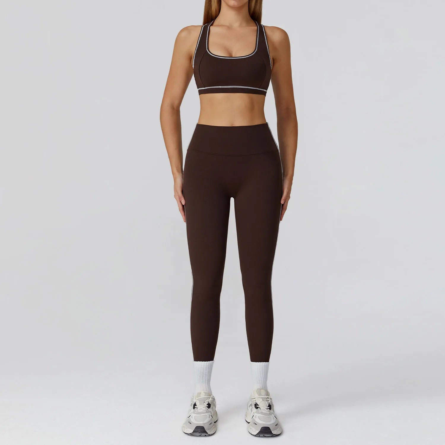Set 2/3PCS Gym Outfit - Sports Set High Waist Leggings