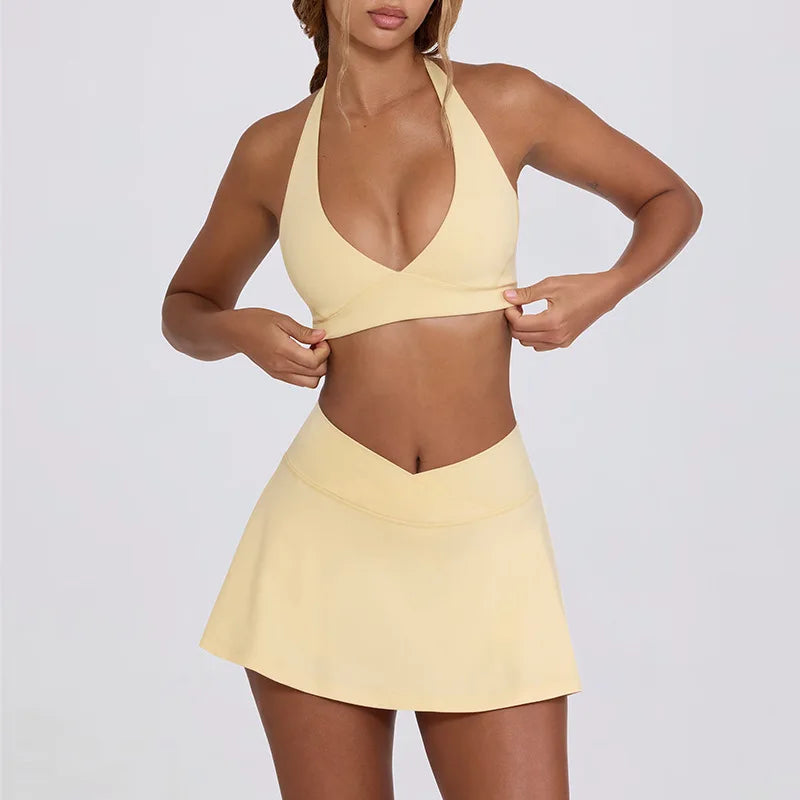 Tennis Top Skirt Set 2 Piece