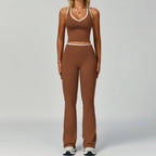 Gym Tracksuit Set 2 Piece Workout Outfits