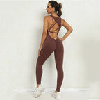 Slim Fit One-Pieces Set-  Backless Jumpsuit