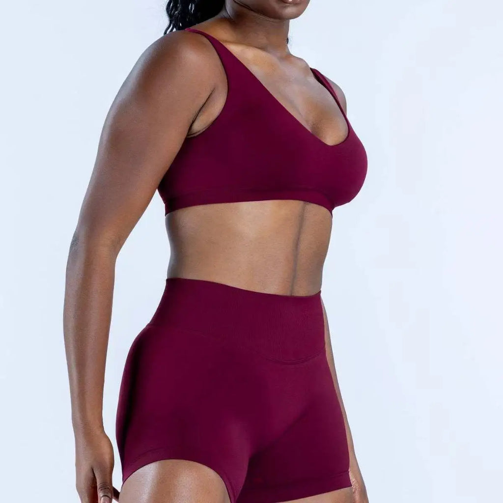 Scoop Back Bra Shockproof Training Gym & Running Fitness Breathable Top