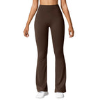 Fashion Micro Horn Leggings Women V-back Waist Sports Pants