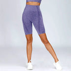 High Waist Workout Shorts - Seamless Yoga Shorts