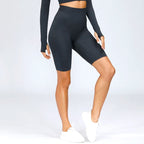 High Waist Workout Shorts - Seamless Yoga Shorts