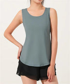 Athletic Cloth Mesh Breathable Back Sleeveless Running Top