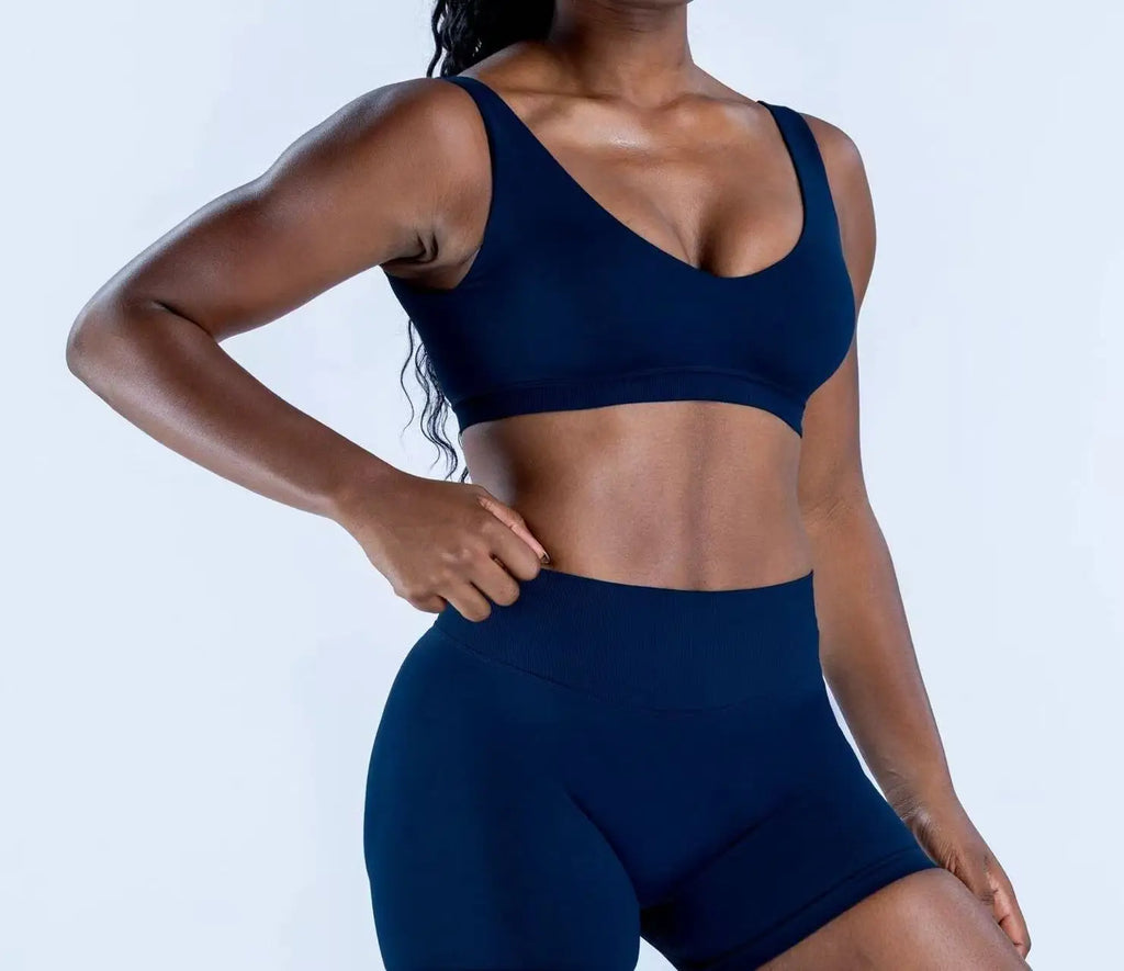 Scoop Back Bra Shockproof Training Gym & Running Fitness Breathable Top