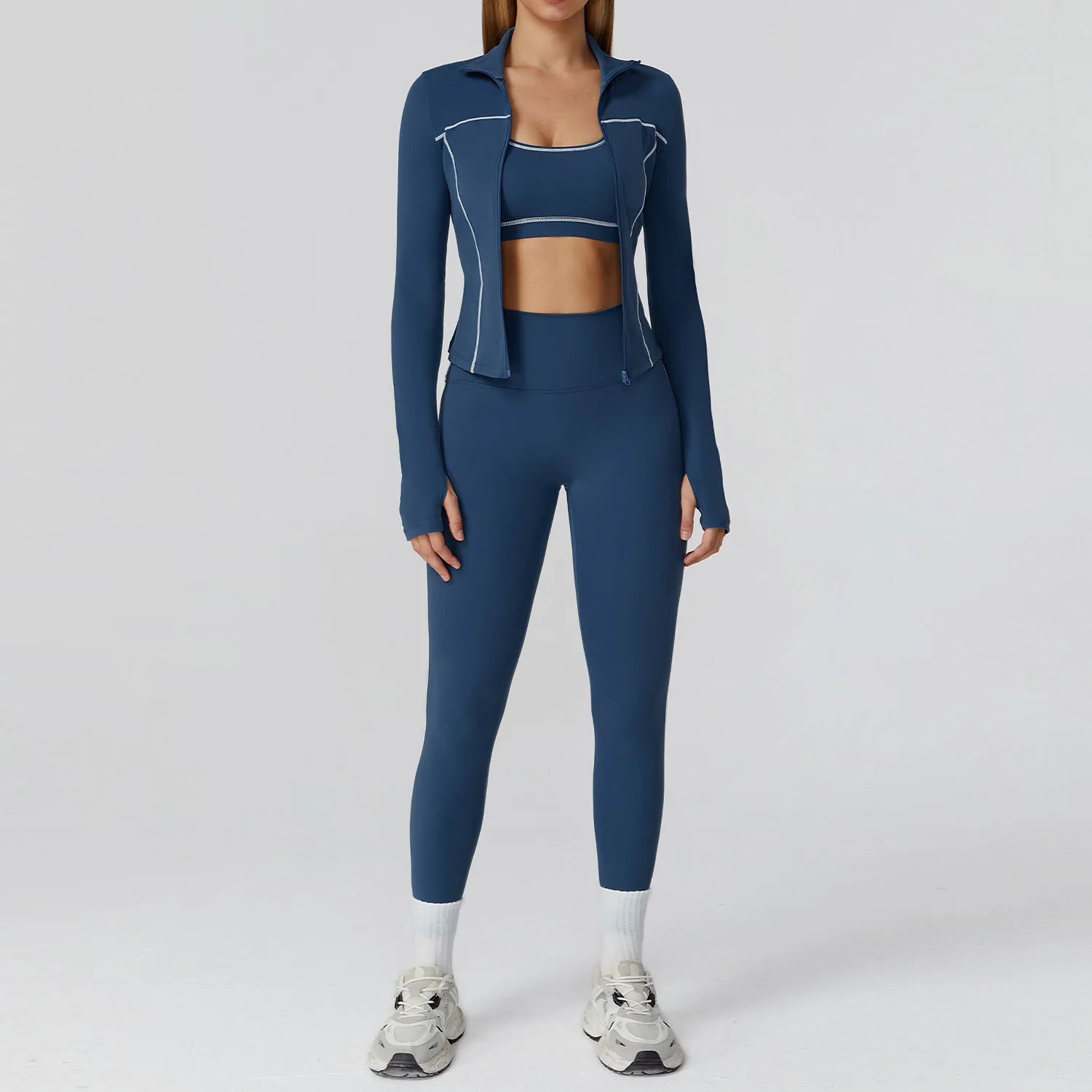 Set 2/3PCS Gym Outfit - Sports Set High Waist Leggings